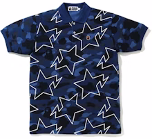 Bape A BATHING APE Camo Sta Ape Head Polo Shirt Unisex. 1G80-112-007 Bape A BATHING APE Camo Sta Ape Head Polo Shirt Unisex. 1G80-112-007