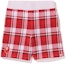 Buy Bape A BATHING APE Check Print Sweat Shorts Red Relaxed Fit Casual Shorts for Men. 1I20-153-001