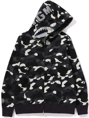 Bape A BATHING APE City Camo Glow Shark Full-Zip Hoodie Unisex. 1K30-115-003 Order Bape A BATHING APE City Camo Glow Shark Full-Zip Hoodie Unisex. 1K30-115-003