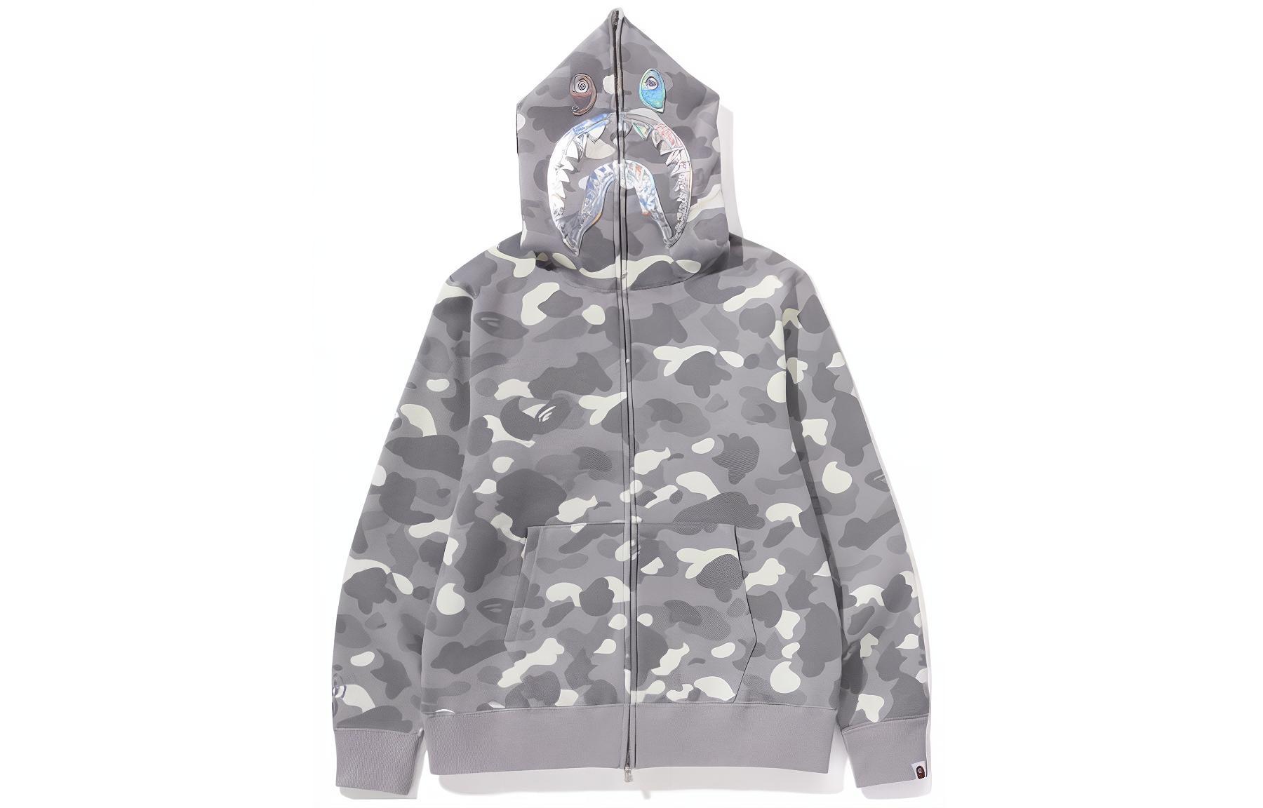 Bape A BATHING APE City Camo Glow Shark Full-Zip Hoodie Unisex. 1K30-115-003 圖 8
