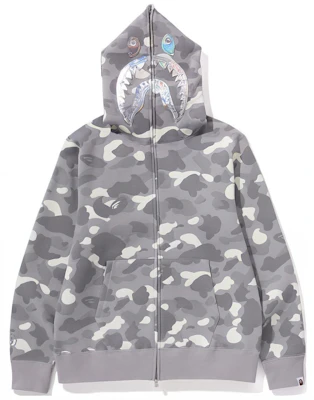 Bape A BATHING APE City Camo Glow Shark Full-Zip Hoodie Unisex. 1K30-115-003 Cheap Bape A BATHING APE City Camo Glow Shark Full-Zip Hoodie Unisex. 1K30-115-003