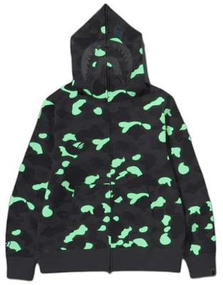 Bape A BATHING APE City Camo Glow Shark Full-Zip Hoodie Unisex. 1K30-115-003 1
