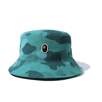 Bape A BATHING APE Color Camo Ape Head Embroidered Polyester Bucket Hat Unisex. OZXHTM180010G
