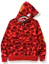 Order Bape A BATHING APE Color Camo Shark PONR Zip Hoodie Merah Jaket Full Zip F80-115-007
