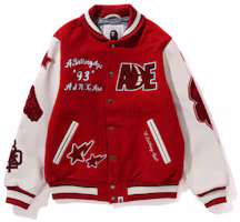 Order Bape A BATHING APE 拼色字母刺繡扣式外套。 1J80-141-001