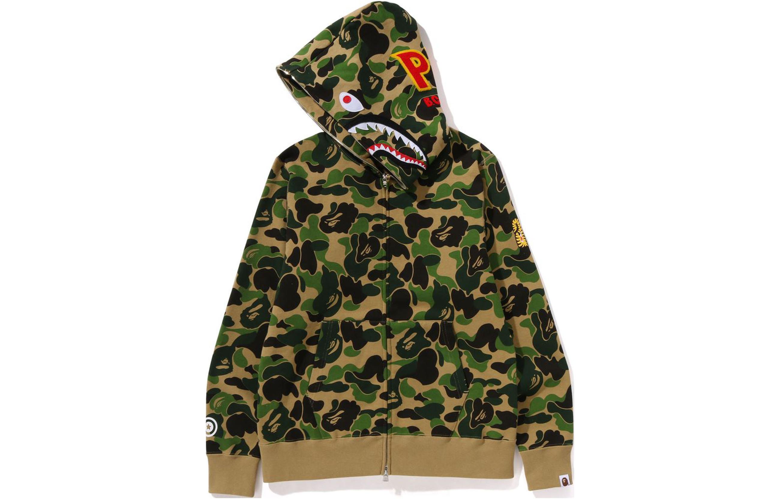 Bape A BATHING APE Colorful Classic Embroidered Shark Hoodie Unisex. 1K30-115-005 圖 3