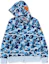 Shop Bape A BATHING APE Colorful Classic Embroidered Shark Hoodie Unisex. 1K30-115-005