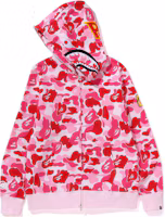 Sizing Bape A BATHING APE 彩色經典刺繡鯊魚連帽衫 男女適用. 1K30-115-005