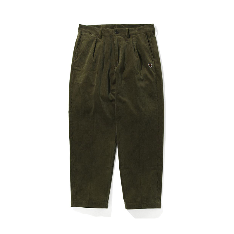 Purchase 베이프 어 베이싱 에이프 코듀로이 팬츠 솔리드 컬러 원숭이 자수 캐주얼 바지. 0ZXPTM15207XH