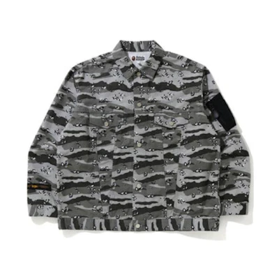 Bape A BATHING APE Desert Camo Loose Fit Collar Jacket . 1H30-140-004