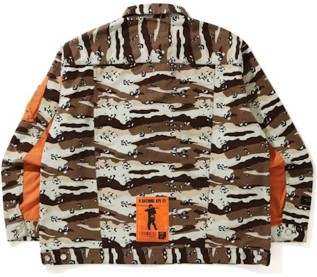 Bape A BATHING APE Jaket Longgar Camo Padang Pasir. 1H30-140-004 Lookbook Bape A BATHING APE Jaket Longgar Camo Padang Pasir. 1H30-140-004
