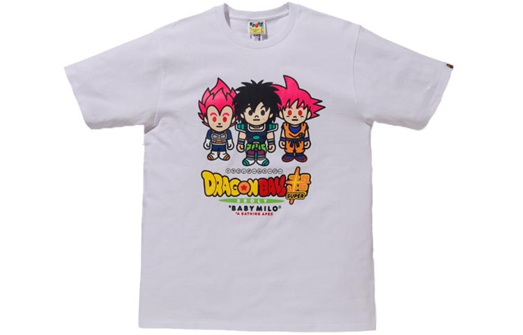 Order Camiseta Blanca Unisex Bape A BATHING APE x Dragon Ball Super Broly. 2F73-110-916