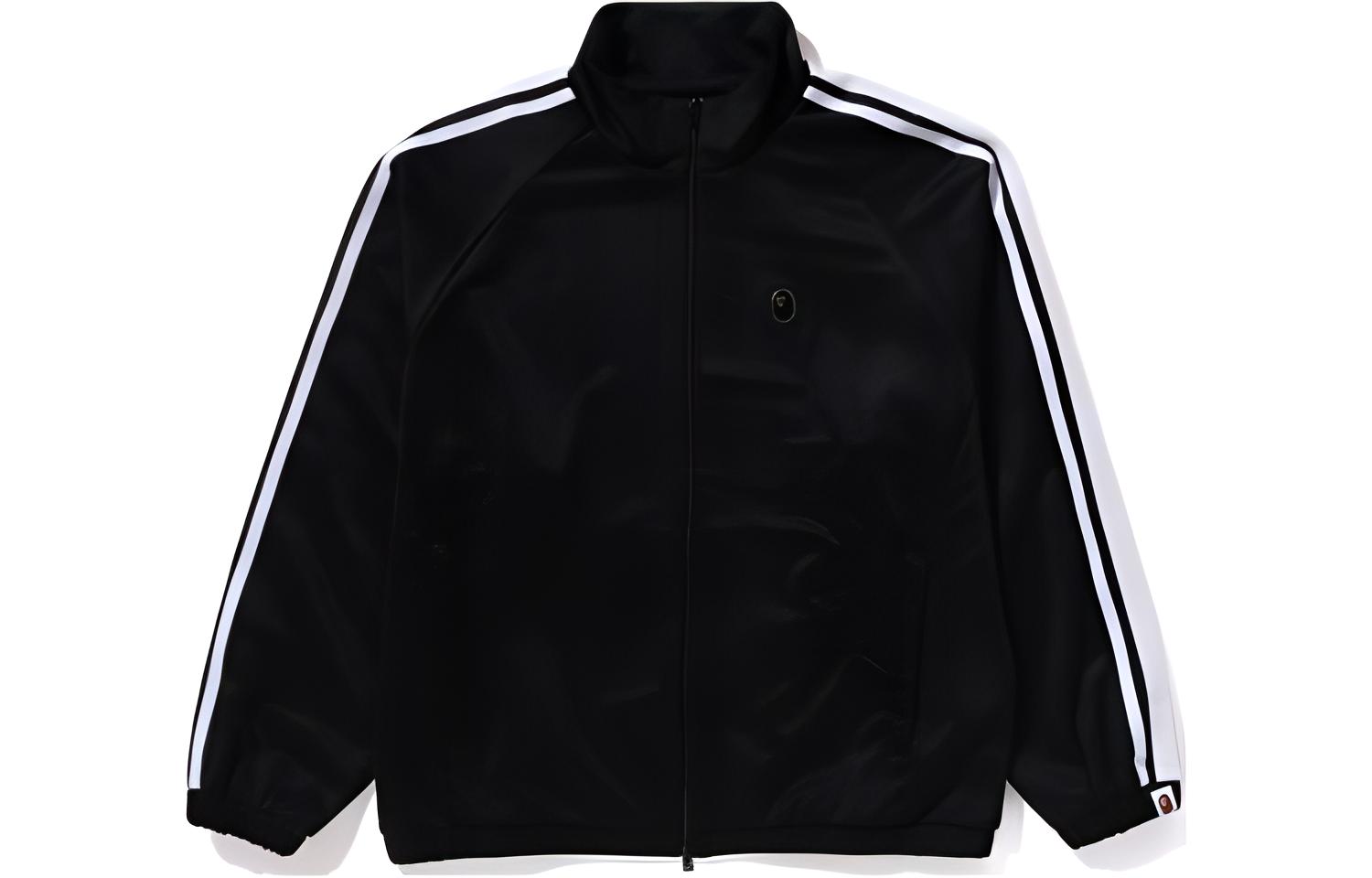 Bape A BATHING APE Fans Scarf Track Jacket Logo Print Stripe Zip-Up  Jacket. 1K30-113-313