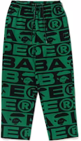 BAPE A BATHING APE Full Print Letter Straight Knit Joggers Men 0ZXPTM152053L BAPE A BATHING APE Full Print Letter Straight Knit Joggers Men 0ZXPTM152053L