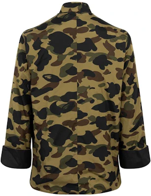 Bape A BATHING APE FW22 Jaket Butang China Corak Camo Warna Loreng. M40010XCGRNGRX Lookbook Bape A BATHING APE FW22 Jaket Butang China Corak Camo Warna Loreng. M40010XCGRNGRX