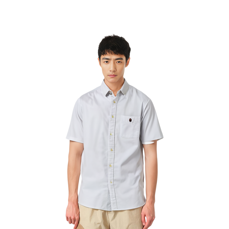 Bape A BATHING APE FW22  Ape Embroidered Short Sleeve Button-Up Shirt 0ZXSTM131010G 圖 3