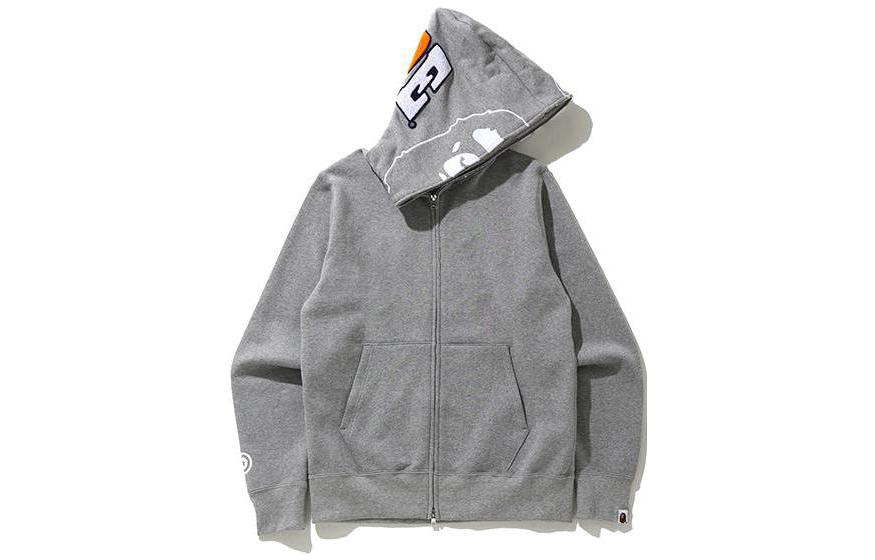 Bape A BATHING APE FW22  Ape Logo Patch Zip-Up Sweatshirt. 0ZXSWM115022G 圖 2