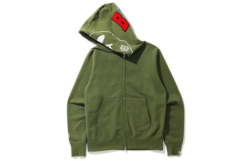 Bape A BATHING APE FW22  Ape Logo Patch Zip-Up Sweatshirt. 0ZXSWM115022G 圖 7