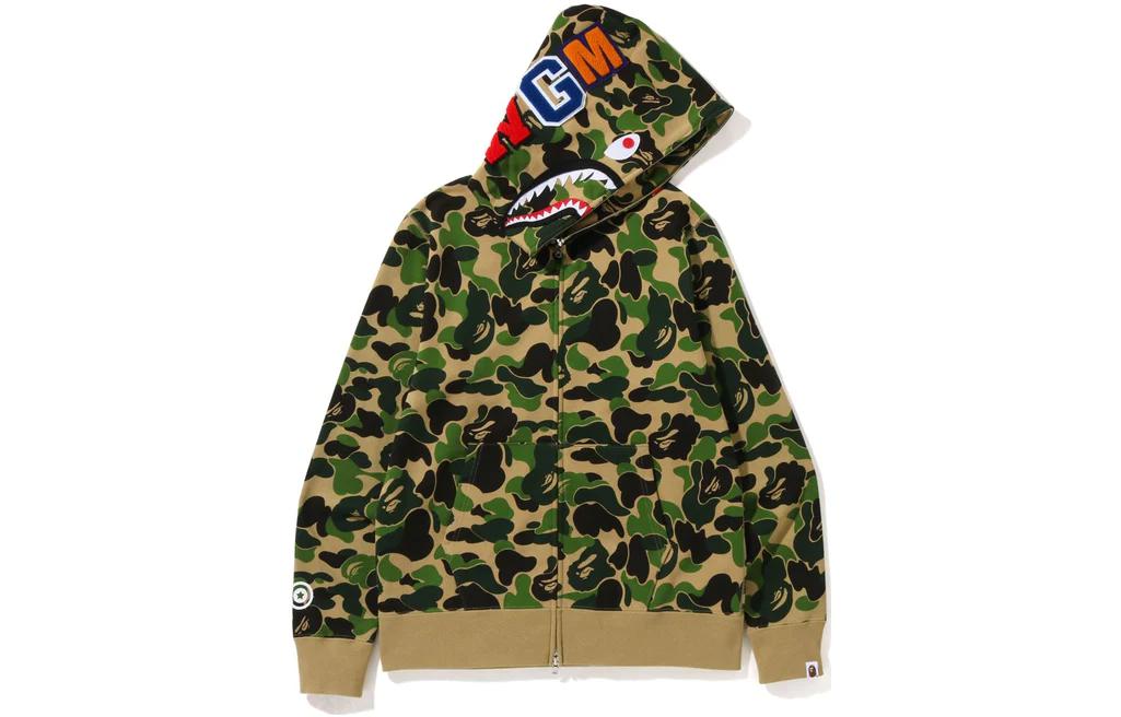 Bape A BATHING APE FW22 ABC Camo Shark Full Zip Hoodie Unisex Pullover Jacket. OZXSWM115007K