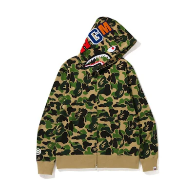 Bape A BATHING APE FW22 ABC Camo Shark Full Zip Hoodie Unisex Pullover Jacket. OZXSWM115007K