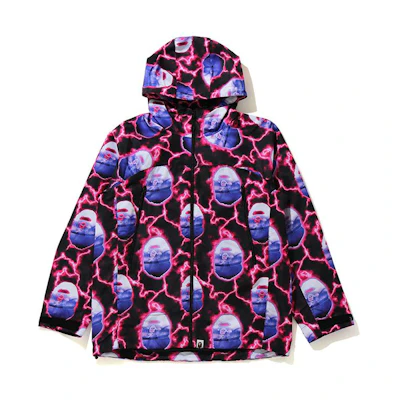Bape A BATHING APE FW22 Ape Lightning Full Zip Jacket Purple . 0ZXJKM140005F