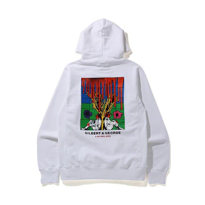 Bape A BATHING APE FW22 Graphic Print Hoodie Unisex Long Sleeve Pullover. 0ZXSWM114902G