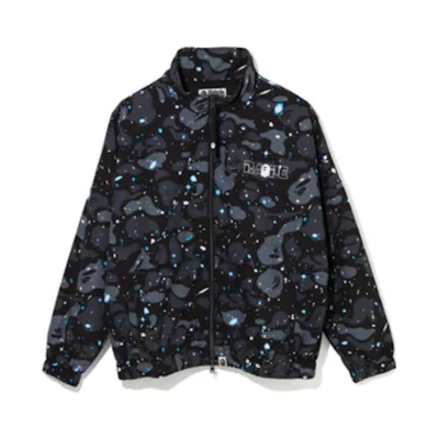Bape A BATHING APE FW22 Space Camo Print High-Neck Track Jacket Unisex 1G30-240-507
