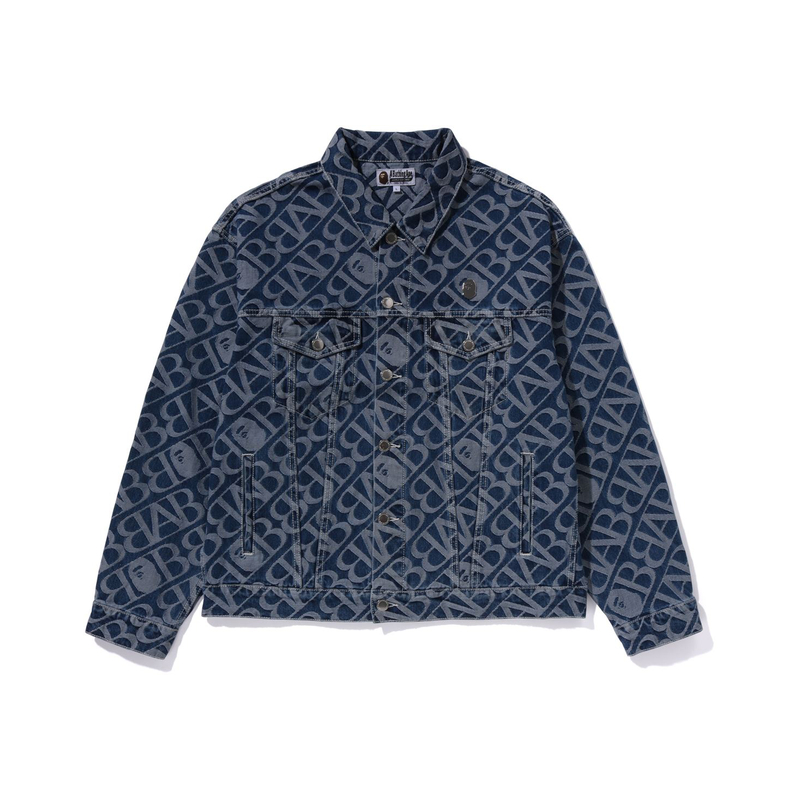 Bape A BATHING APE FW23  Ape Jacquard Denim Jacket Long Sleeve. 0ZXLJM140051L 圖 2
