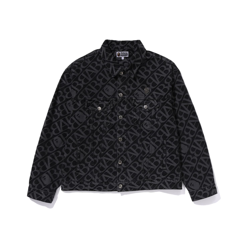 Bape A BATHING APE FW23  Ape Jacquard Denim Jacket Long Sleeve. 0ZXLJM140051L 圖 3