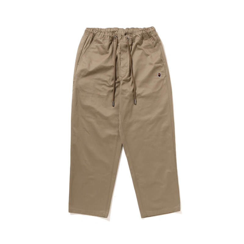 Shop 베이프 A BATHING APE FW23 로고 자수 캐주얼 팬츠. 0ZXPTM152064L