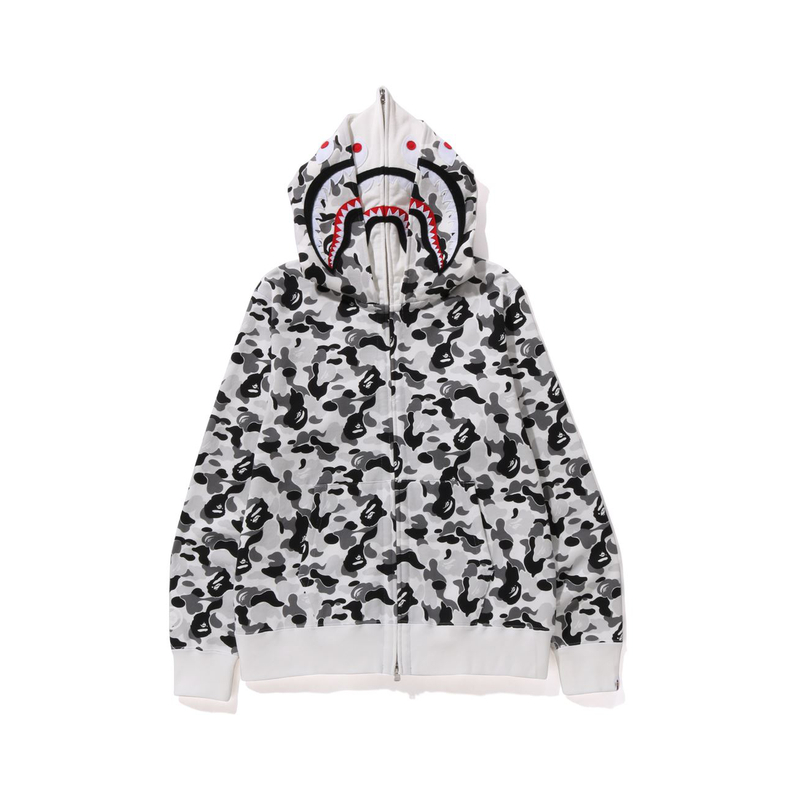 Bape A BATHING APE FW23  Camo Shark Double Hood Hoodie. 0ZXSWM115008L 圖 6