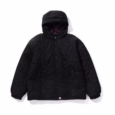 Bape A BATHING APE FW23 Minimalist Quilted Hooded Down Jacket. 0ZXDNM144001L