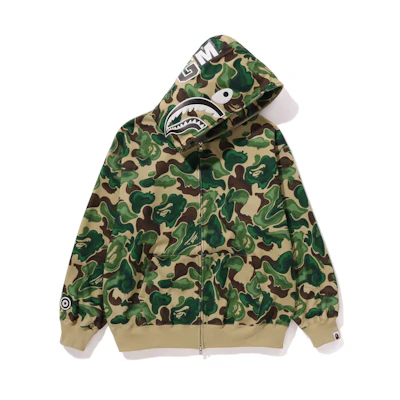 Bape A BATHING APE FW23 Art Camo Shark Hoodie Loose Fit Long Sleeve. 0ZXSWM115055L