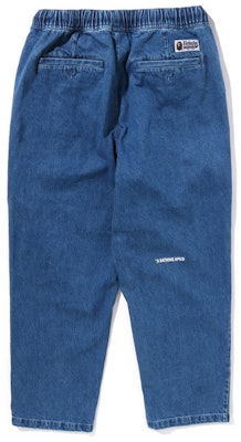 Bape A BATHING APE FW23 刺繡小標誌純色抽繩牛仔褲 男款 0ZXJNM150054L Purchase Bape A BATHING APE FW23 刺繡小標誌純色抽繩牛仔褲 男款 0ZXJNM150054L