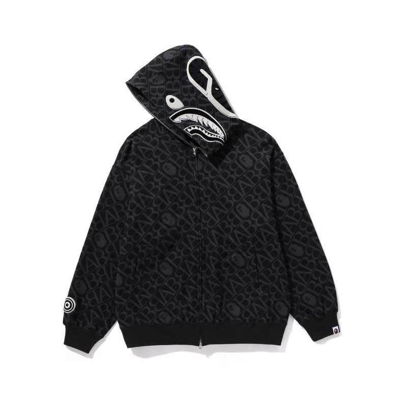 Bape A BATHING APE FW23 Shark Letter Print Loose Fit Hoodie . 0ZXSWM115054L 圖 5