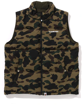 Bape A BATHING APE FW24 1ST CAMO Reversible Down Vest for Men. 0ZXDNM144012N Buy Bape A BATHING APE FW24 1ST CAMO Reversible Down Vest for Men. 0ZXDNM144012N