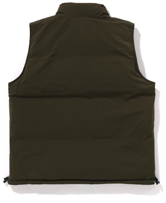 Bape A BATHING APE FW24 1ST CAMO Reversible Down Vest for Men. 0ZXDNM144012N Details for Bape A BATHING APE FW24 1ST CAMO Reversible Down Vest for Men. 0ZXDNM144012N