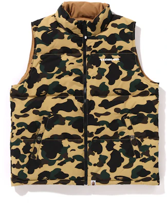 Bape A BATHING APE FW24 1ST CAMO Reversible Down Vest for Men. 0ZXDNM144012N Cheap Bape A BATHING APE FW24 1ST CAMO Reversible Down Vest for Men. 0ZXDNM144012N