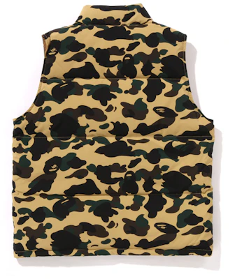 Bape A BATHING APE FW24 1ST CAMO Reversible Down Vest for Men. 0ZXDNM144012N 1
