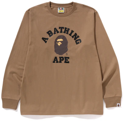 Bape A BATHING APE FW24 猿人logo圖案長袖T恤 0ZXLTM111014N Buy Bape A BATHING APE FW24 猿人logo圖案長袖T恤 0ZXLTM111014N