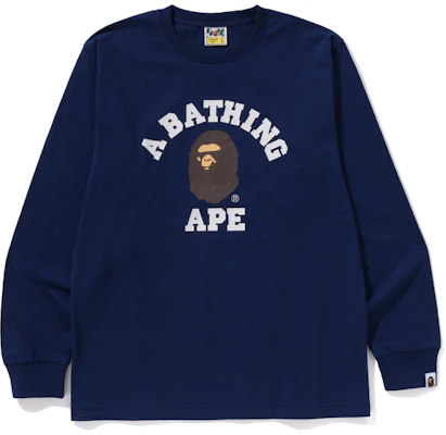 Bape A BATHING APE FW24 猿人logo圖案長袖T恤 0ZXLTM111014N 4