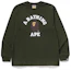 Order Bape A BATHING APE FW24 猿人logo圖案長袖T恤 0ZXLTM111014N