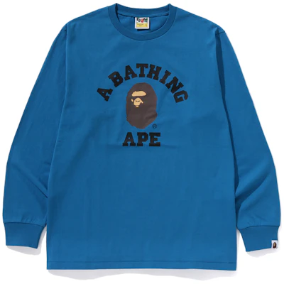 Bape A BATHING APE FW24 猿人logo圖案長袖T恤 0ZXLTM111014N Cheap Bape A BATHING APE FW24 猿人logo圖案長袖T恤 0ZXLTM111014N