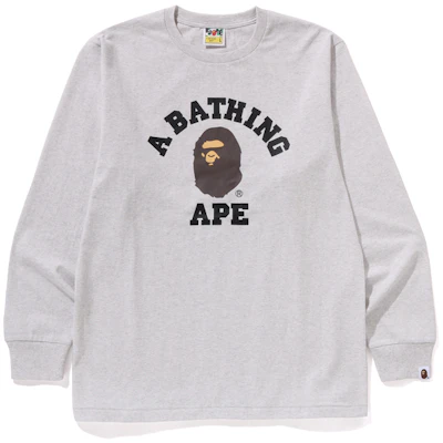 Bape A BATHING APE FW24 猿人logo圖案長袖T恤 0ZXLTM111014N 2
