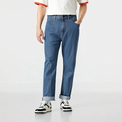 Bape A BATHING APE FW24 藍色牛仔褲猿人標誌刺繡設計. 0ZXJNM150002M Shop Bape A BATHING APE FW24 藍色牛仔褲猿人標誌刺繡設計. 0ZXJNM150002M