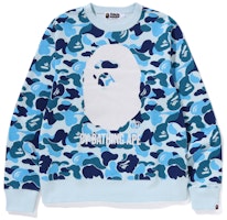 Bape A BATHING APE FW24 Camo Logo Crewneck Sweater. 0ZXSWM113008N Bape A BATHING APE FW24 Camo Logo Crewneck Sweater. 0ZXSWM113008N