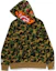 Shop Bape A BATHING APE FW24 迷彩虎頭 Full-Zip 連帽外套. 1K80-115-003