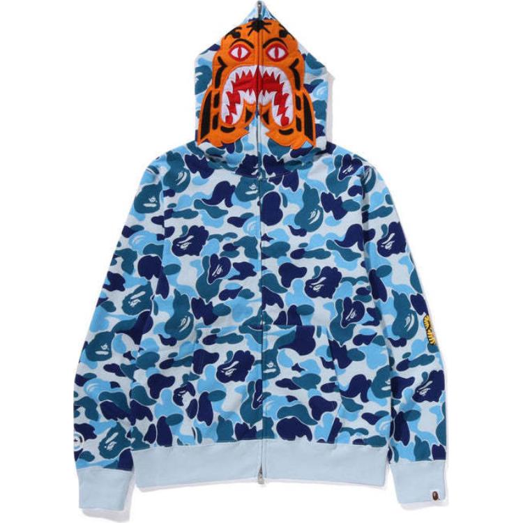 Sizing Bape A BATHING APE FW24 迷彩虎頭 Full-Zip 連帽外套. 1K80-115-003