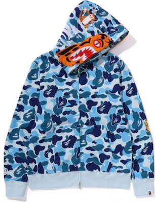 Bape A BATHING APE FW24 迷彩虎頭 Full-Zip 連帽外套. 1K80-115-003 2