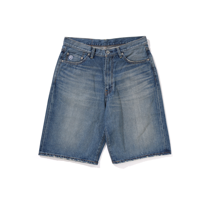 Bape A BATHING APE FW24  Denim Shorts with Ape Logo Print. 0ZXSPM151001N 圖 2